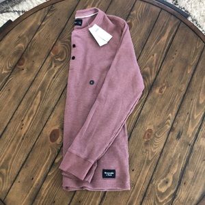 Long sleeve waffle Henley (size L)